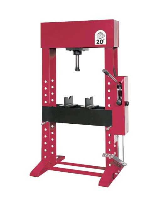 Hydraulische Werkplaatspers 20T Met Mobiele Zuiger En Voetbediening